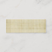 Antikes Gewebe-Muster Mini Visitenkarte (Rückseite)