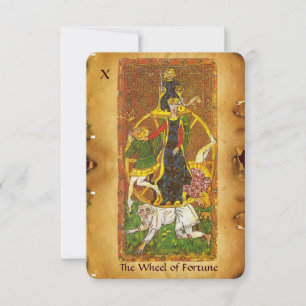 ANTIKES GLÜCKSRAD der RENAISSANCE-TAROTS 10/THE Ankündigung