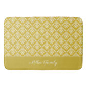 Antikes Gold Damask Muster Bath Mat Badematte (Vorderseite)