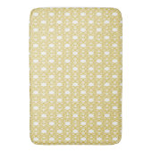 Antikes Gold Damask Muster Bath Mat Badematte (Vorderseite Vertikal)