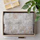 Antikes Gold-Damaskus-Skript Seidenpapier (Geschenk)