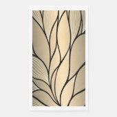 Antikes Gold-Dekoratives Verlass-Muster Serviette (Vorderseite)