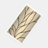 Antikes Gold-Dekoratives Verlass-Muster Serviette (Ecke)