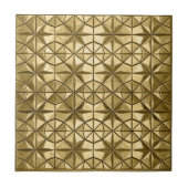 Antikes Gold-Sternenexplosions-Geometrisches #8 ID Fliese (Vorderseite)