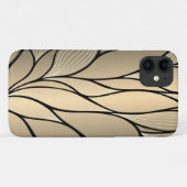 Antikes Gold Verlassen Muster Case-Mate iPhone Hülle (Rückseite (Horizontal))