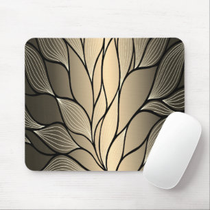 Antikes Gold Verlassen Muster Mousepad