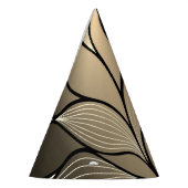 Antikes Gold Verlassen Muster Partyhütchen (Links)