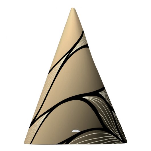 Antikes Gold Verlassen Muster Partyhütchen (Rechts)