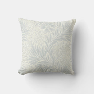 Antikes graues Blumenmuster Botanisch Kissen