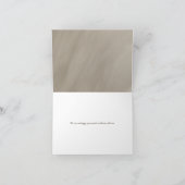 antikes graues Goldrahmen Moderne Hochzeit danke Karte (Innenseite)