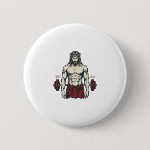 Antikes graviertes Glauben Stärke Grafikdesign_1 Button