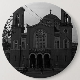 Antikes Griechenland Athen Kirche 1970 Button