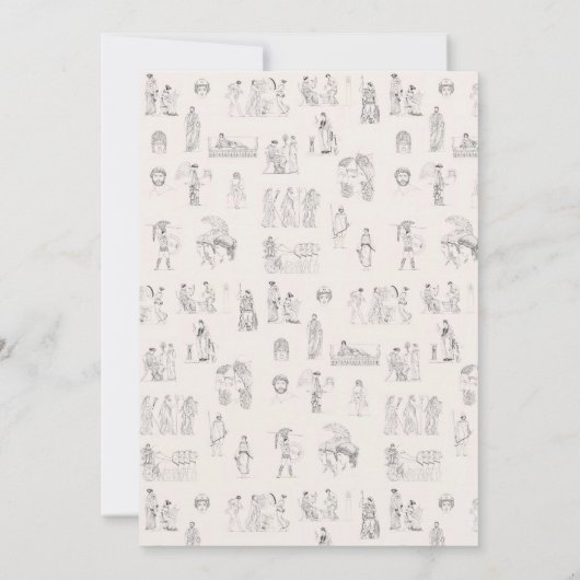 Antikes Griechenland Klassische griechische Geschi Einladung (Rückseite)