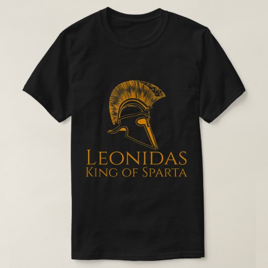 Antikes Griechenland - Leonidas King of Sparta T-Shirt (Design vorne)