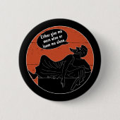 Antikes Griechisch auf Symposium Couch gibt mir me Button (Vorderseite)