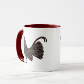 Antikes griechisches Rooster-Design Tasse (Vorderseite Links)