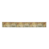 Antikes Grün Gold Damast  Satinband (Vorderseite)