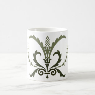 Antikes grün-griechisches Dekorelement Kaffeetasse
