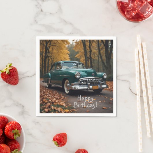 Antikes grünes Auto Serviette (Beispiel)