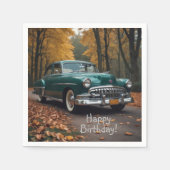 Antikes grünes Auto Serviette (Vorderseite)