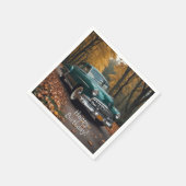 Antikes grünes Auto Serviette (Ecke)