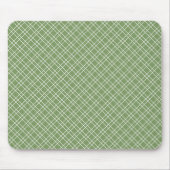 Antikes grünes Gingham-Mauspad Mousepad (Vorne)