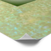 Antikes grünes Kwan Yin-Poster Poster (Ecke)