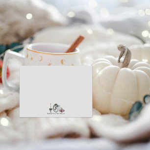 Antikes Grusel Cottagecore Halloween Personalisier Mitteilungskarte