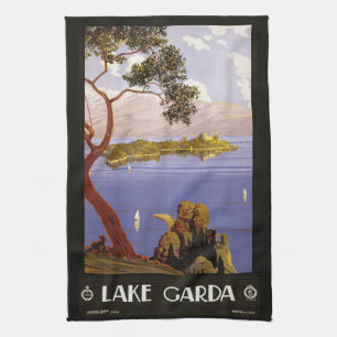 Antikes Handtuch Lake Garda Italien