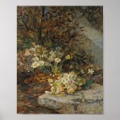 Antikes Hellebore-Gartenwandposter Poster (Vorne)