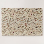 Antikes Herbarium gepresste Blumen Botanik-Puzzle Puzzle (Horizontal)