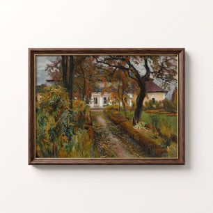 Antikes Herbst-Anwesen-Haus-Poster Poster