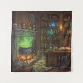 Antikes Hexen-Zauberer-Home-Studio Wandteppich (Vorderseite)
