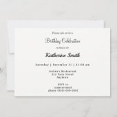 Antikes Hoch-Rad zum Geburtstag Einladung (Rückseite)