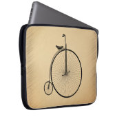 Antikes Hochrad-Fahrrad Rustikal Laptopschutzhülle (Vorne Rechts)
