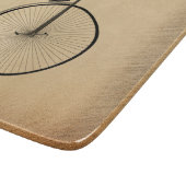 Antikes Hochrad-Fahrrad Rustikal Schneidebrett (Ecke)