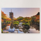 Antikes Holz Pagoda to ji Tempel Kyoto Japan Puzzle (Horizontal)