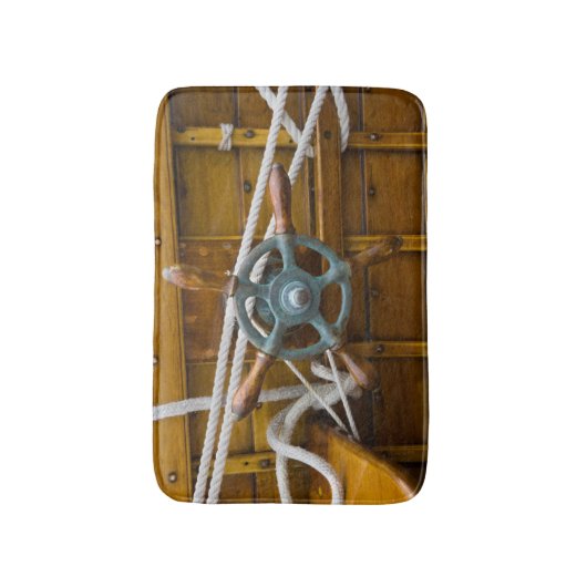 Antikes hölzernes Boot Badematte (Vorderseite Vertikal)