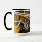 Antikes hölzernes Boot Tasse (Links)