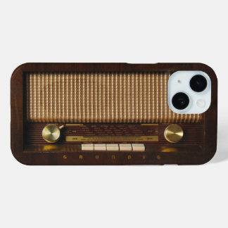 Antikes Holzradio Case-Mate iPhone Hülle
