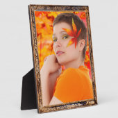 Antikes Holzrahmen-Design ergänzen Foto Plaque Fotoplatte (Seite)