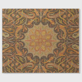 Antikes indisches Boteh Muster Geschenkpapier (Flach)