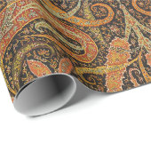 Antikes indisches Boteh Muster Geschenkpapier (Rolleneckpunkt)