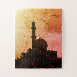 Antikes Irak Bagdad Moschee Taxis Puzzle