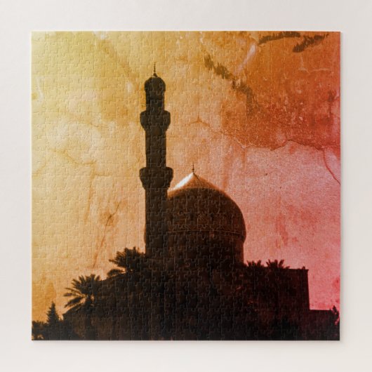Antikes Irak Bagdad Moschee Taxis Puzzle (Vertikal)