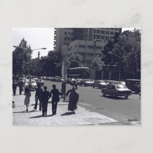 Antikes Iran Teheran Stadtstraße und Menschen Postkarte
