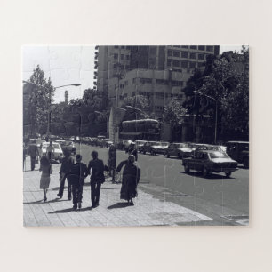 Antikes Iran Teheran Stadtstraße und Menschen Puzzle