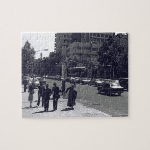 Antikes Iran Teheran Stadtstraße und Menschen Puzzle