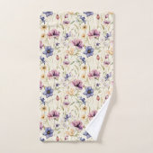 Antikes Iris-Blumenmuster Badhandtuch Set (Handtuch)