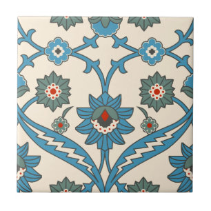 Antikes Iznik-Blumenmuster Fliese